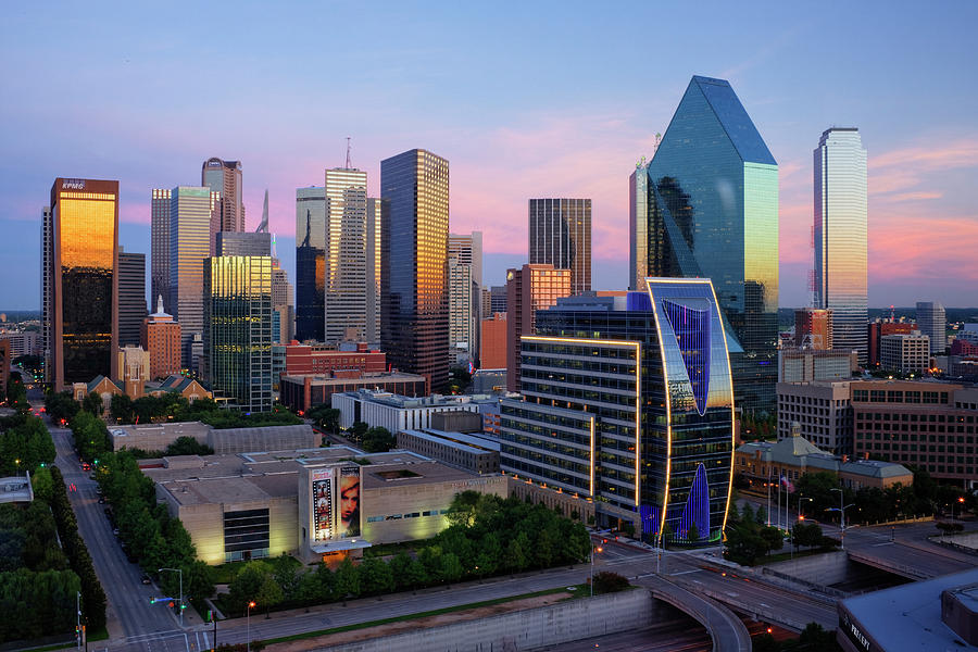 Dallas Skyline at Sunset